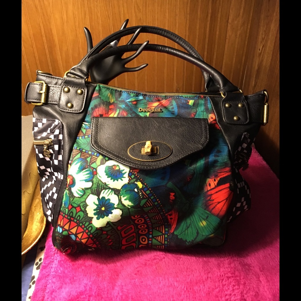 Colorful Spanish Made Desigual Designer Bag Purse